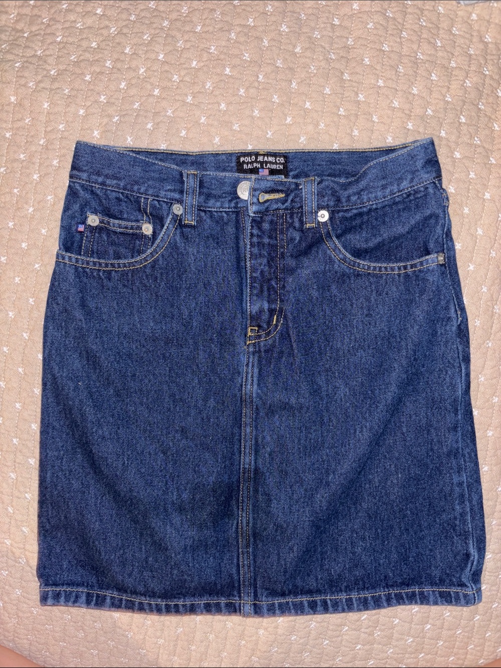 Polo by Ralph Lauren Dark Blue Denim Skirt